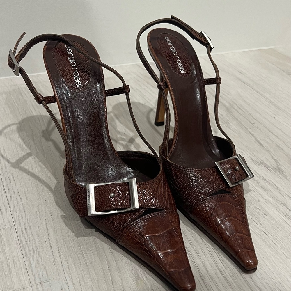 Sergio Rossi brown heels